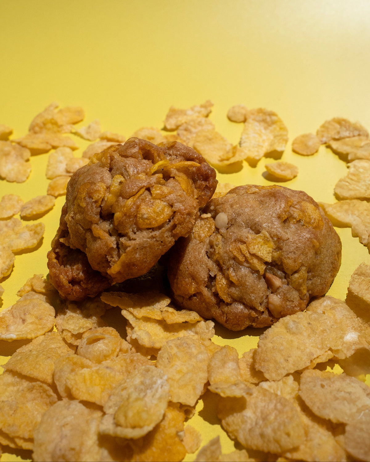 "PB & Yay" Peanut Butter, Corn Flake Cookies (vegan)