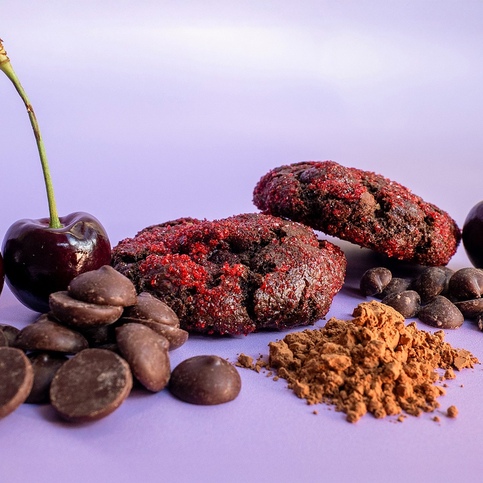 "Fantasy" Triple Chocolate Cherry Cookies