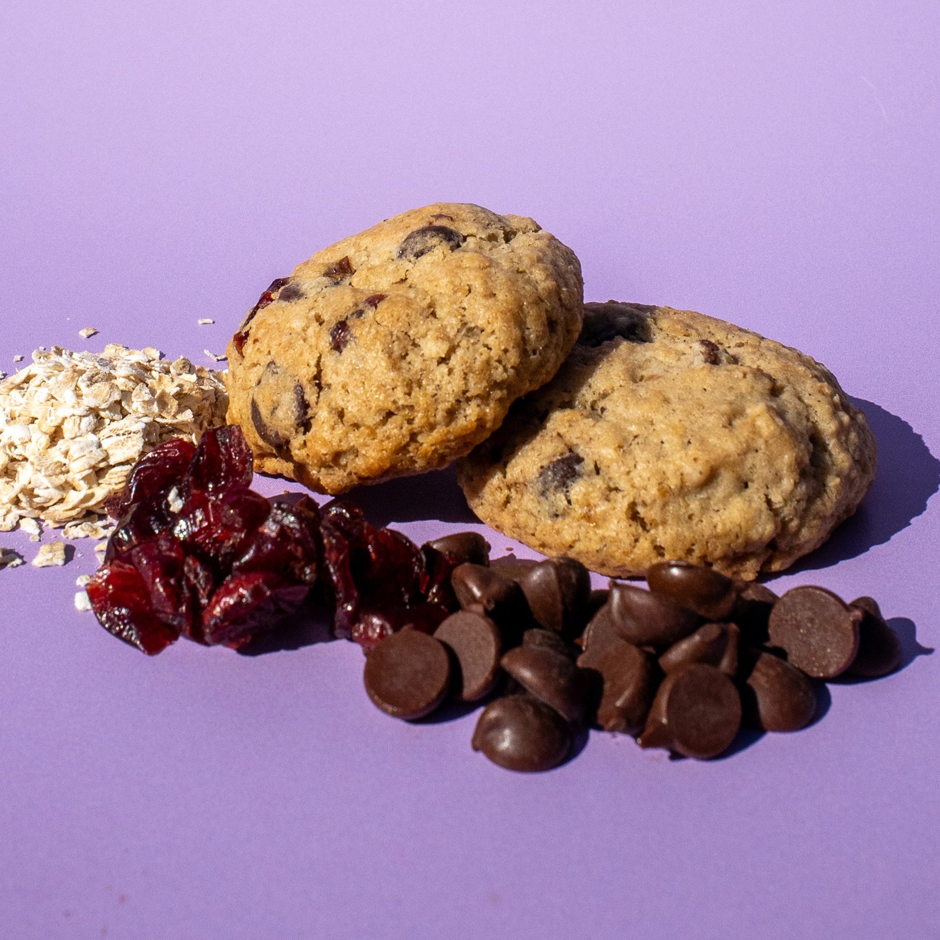 "Trailblazer" Oatmeal, Cranberry, Chocolate Chip Cookies